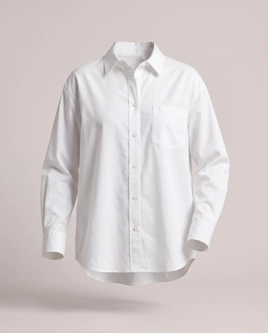 Chemise popeline coton blanche