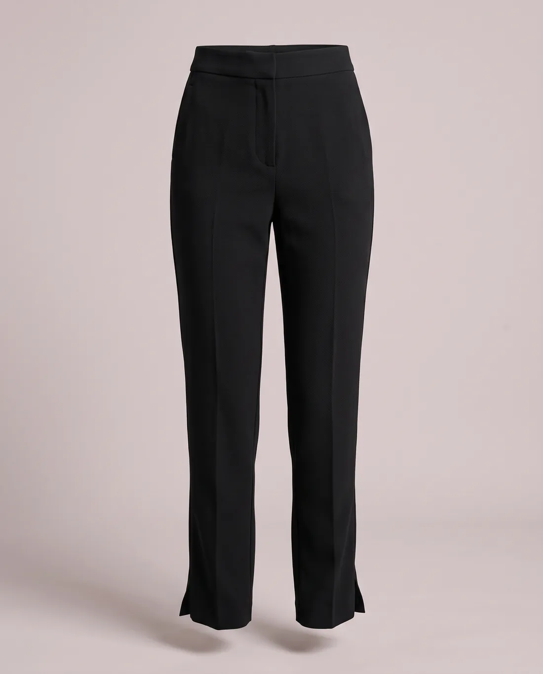 Pantalon cigarette crêpe noir
